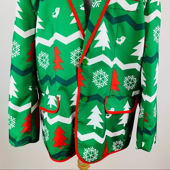 Christmas Tree Ugly Christmas Blazer Sz XL - Picture 3 of 7